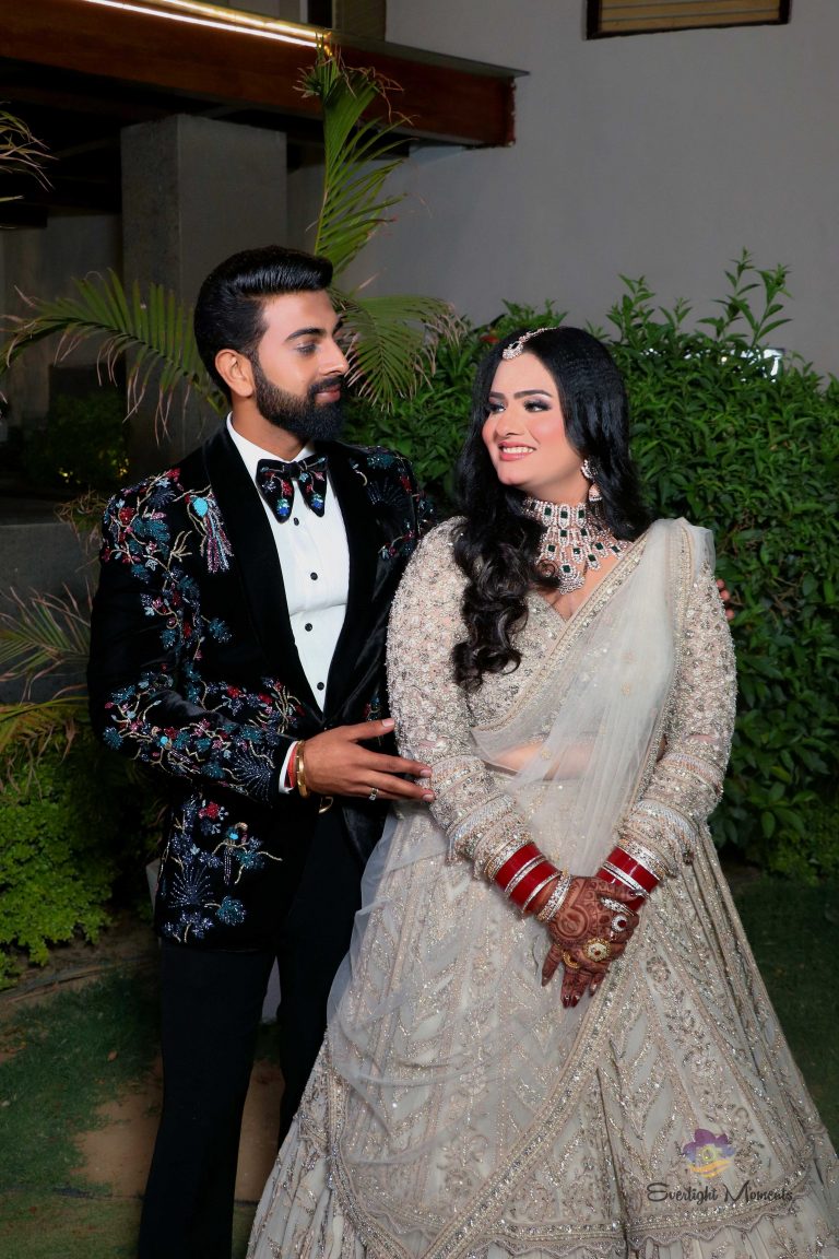 Delhi NCR wedding photography team shooting bride portrait